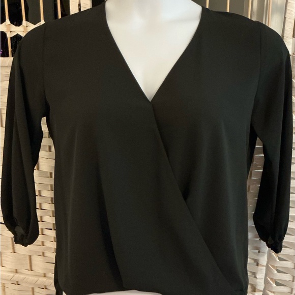 Veronica M Tops - Black V-Neck Women’s Blouse